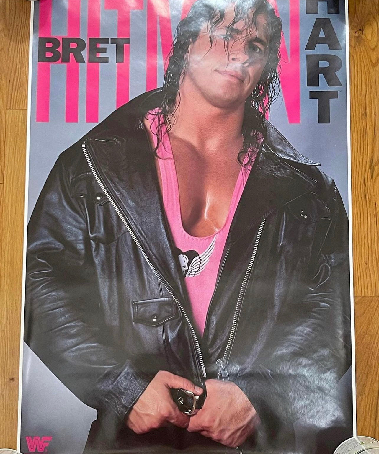 WWF 1992 Bret Hitman Hart Poster