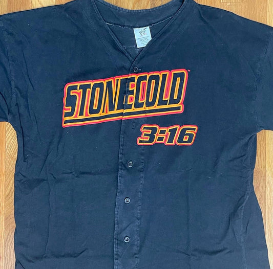 WWF 1999 Stone Cold Steve Austin Baseball Jersey